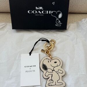 NWT Snoopy Coach Bag Charm